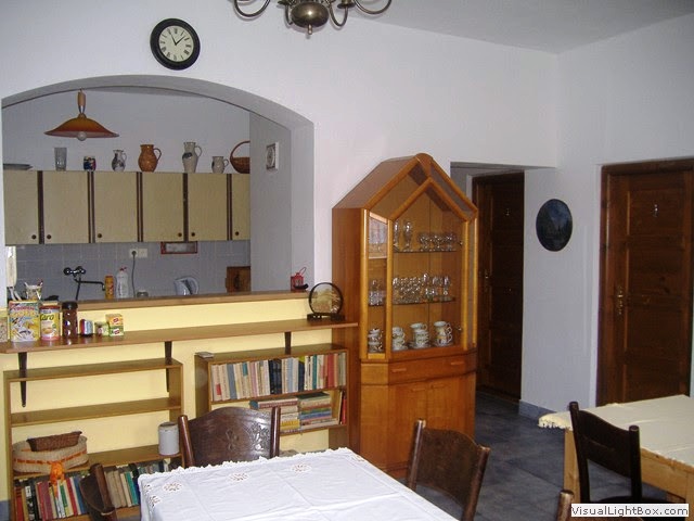 Dolní Žandov - Dolní Žandov, Farní penzion Dolní Žandov - Jídelna s kuchyňkou v prvním patře